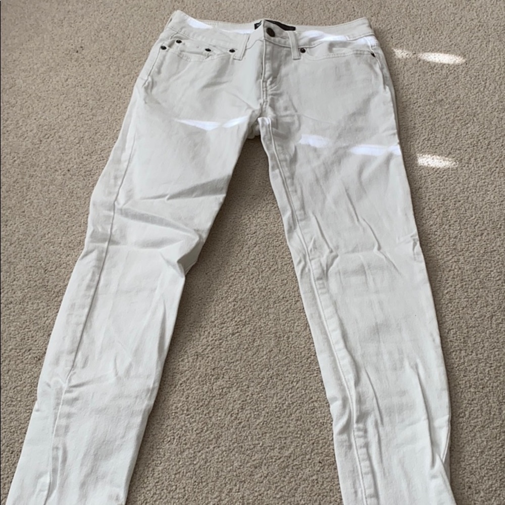 Girls White Levi Skinny Jeans